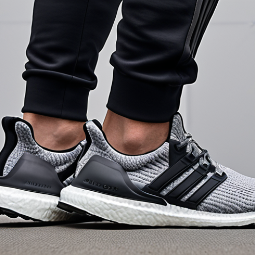 Home 6 **
Prompt: "Tech Fleece pants paired with Adidas Ultraboost sneakers. Focus on comfort and a relaxed everyday style. Consider neutral colors like black, white, or grey. Emphasize the Ultraboost's cushioning. Casual setting."
**