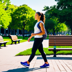 Urban Walk**

"A woman walking through a vibrant city park, wearing a New Balance lifestyle sneaker, fully clothed in athletic wear, appropriate attire for exercise. The background includes trees, benches, and other people enjoying the park, safe for work, perfect anatomy, natural proportions, professional photography, family-friendly."

**